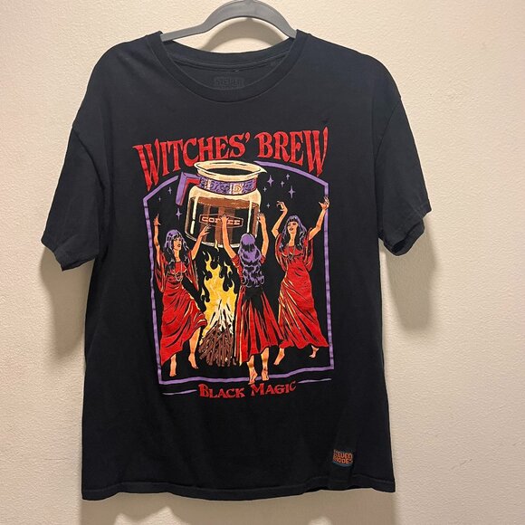 STEVEN RHODES "WITCHES BREW Black magic" Graphic Tee Size Large - Picture 1 of 7